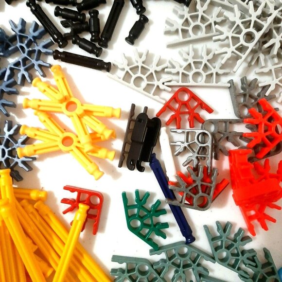 K'nex Lot of 460 Pieces Rods Connectors Random Mixed Standard Replacement Parts - Picture 7 of 10